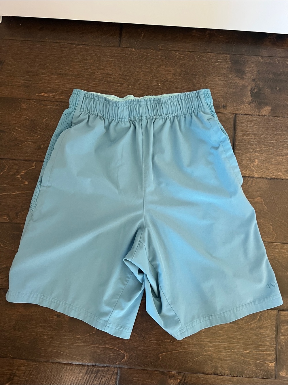 DSG Aqua Blue Drawstring Athletic Shorts